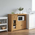 Magnetron Dressoir Panama Wit En Honing Was 99.5 X 44 X 86.5 Cm