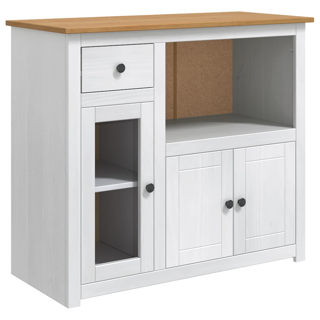 Magnetron Dressoir Panama Wit En Honing Was 99.5 X 44 X 86.5 Cm