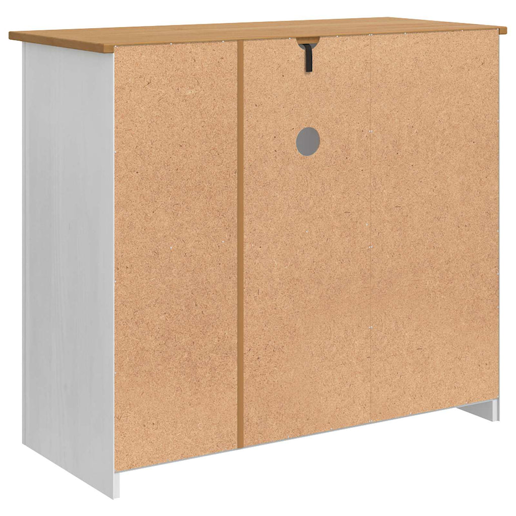 Magnetron Dressoir Panama Wit En Honing Was 99.5 X 44 X 86.5 Cm