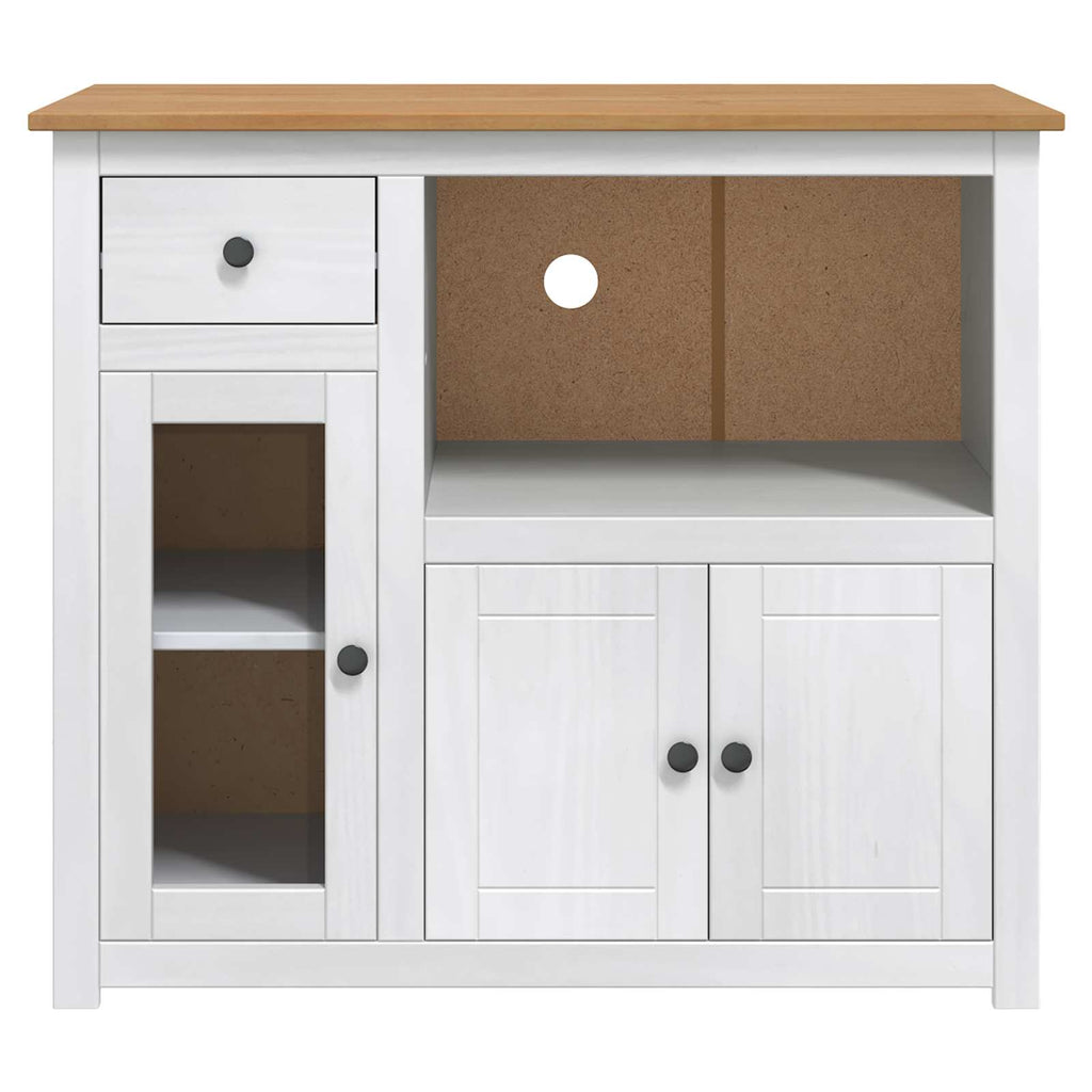 Magnetron Dressoir Panama Wit En Honing Was 99.5 X 44 X 86.5 Cm