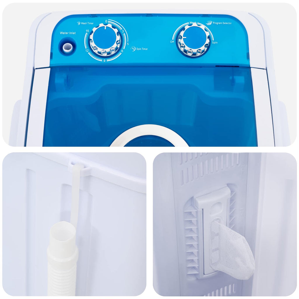 Mini Wasmachine Met Enkele Wasbak 4,6 Kg